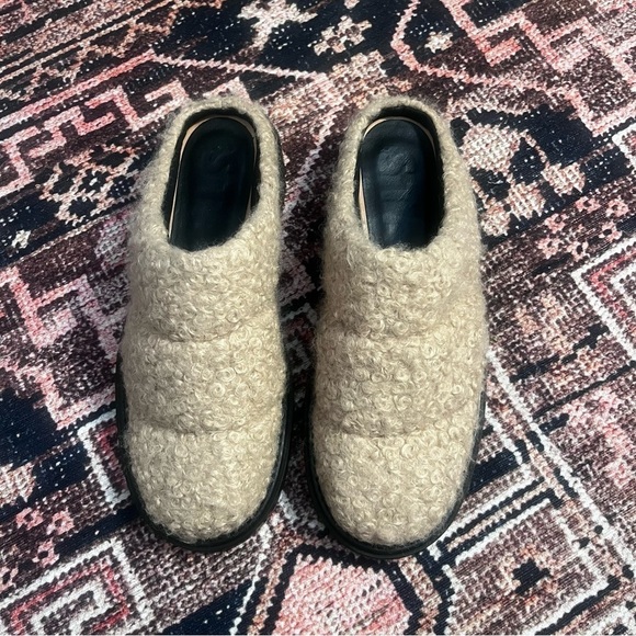 STAUD Astro quilted faux shearling mules 37 / US 7 - Picture 8 of 8